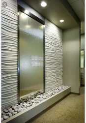 3D panels in the interior of the hallway