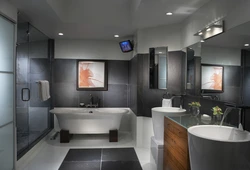 What Color Goes With Gray In A Bathroom Interior