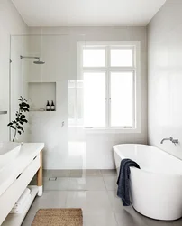 Bathroom Design With White Door