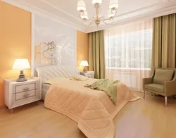 Warm Colors In The Bedroom Interior