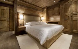 Photo of bedroom interior wood