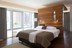 Photo of bedroom interior wood