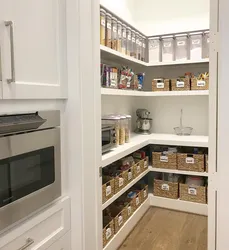 Pantry in the kitchen in the house photo