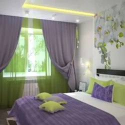 Bedroom Interior Green Lilac