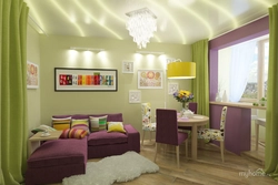 Bedroom Interior Green Lilac