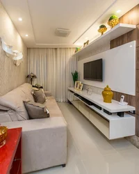 Apartment with sofa and TV photo