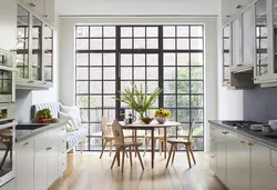 Large window in a small kitchen photo