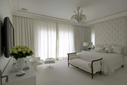 White bedroom curtain design