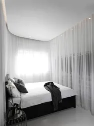 White bedroom curtain design