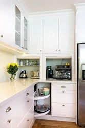 Kitchen With Mini Refrigerator Photo