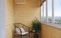 How to cover a loggia with clapboard photo