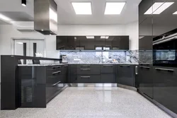 Acrylic kitchen in the interior