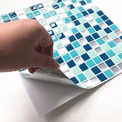 Self-adhesive mosaic tile for bathroom photo