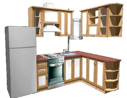 Kitchen design projects Khrushchev gas