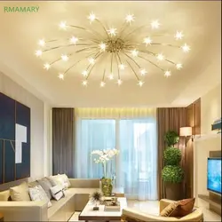 How to place lamps on the ceiling in the living room photo