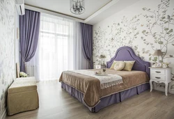 Bedroom interior lavender