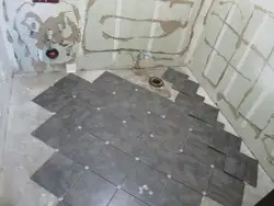 Как выложить пол плиткой в ванной фото