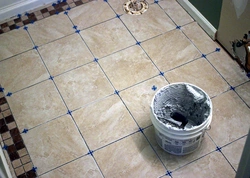 How to tile a bathroom floor photo