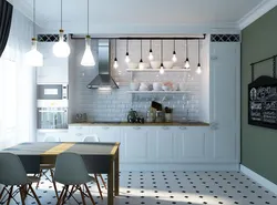 White Kitchen Design In Scandinavian Style