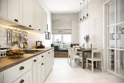 White Kitchen Design In Scandinavian Style