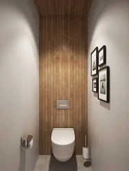 Modern design of a small toilet in an apartment 2023
