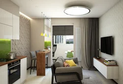 Дизайн однокомнатной квартиры в хрущевке с балконом