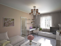 Design of a one-room apartment in Khrushchev with a balcony