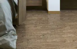 Cork floor in the apartment photo