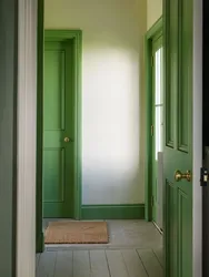 Зеленые двери в квартире фото