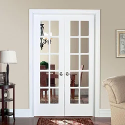 Photo of swing doors in the living room