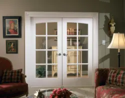 Photo of swing doors in the living room