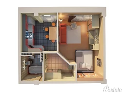 Дизайн однокомнатной квартиры 40 м2 в новостройке с лоджией фото