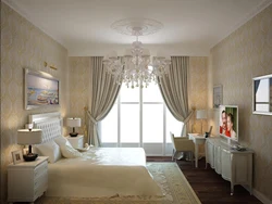 Bedroom design 20 m with two windows