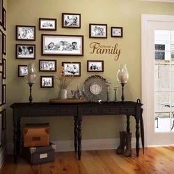 Photos on the wall living room decoration