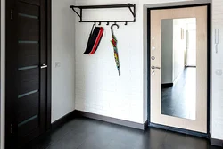 Entrance doors with mirror apartment interior