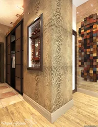 Photo of mosaic on the walls in the hallway