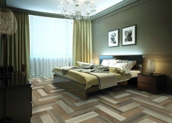 Tiles on the bedroom floor photo