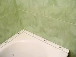Tiles in the bathroom corners photo