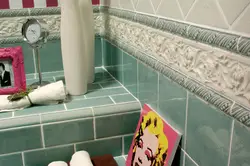 Tiles in the bathroom corners photo