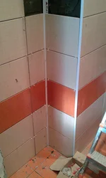 Tiles in the bathroom corners photo