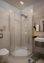 Duş ekranlı kiçik vanna otağı dizaynı
