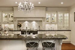 Classic and modern in the kitchen interior photo