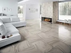 Apartment design with porcelain tile flooring