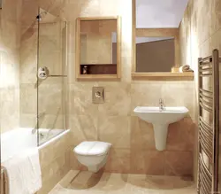 Дизайн ванной комнаты в теплых тонах