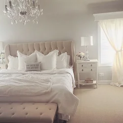 Delicate bedroom interiors photos