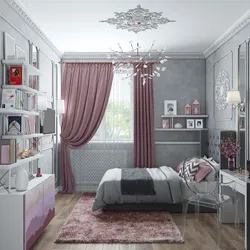 Girl's bedroom interior