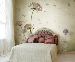 Wallpaper With Flowers For Bedroom Walls Photo