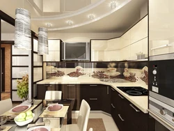 Kitchen design milky colors