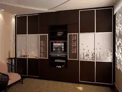 Шкаф купе со стенкой в гостиную фото