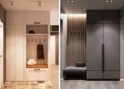Small Built-In Hallways In The Corridor In A Modern Style Photo